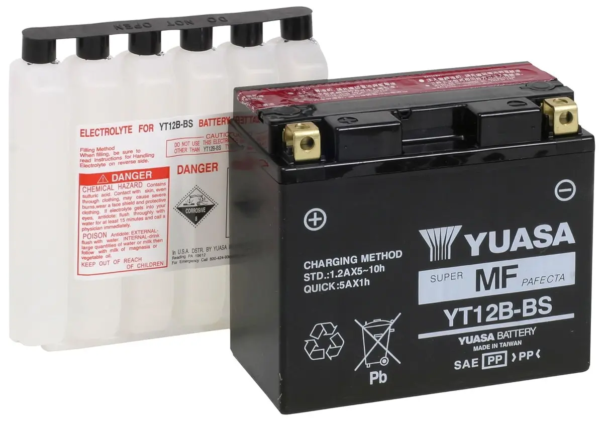 Yuasa Battery Inc. Yuam6212b Yuasa Maintenance Free Battery Fresh Pack 1