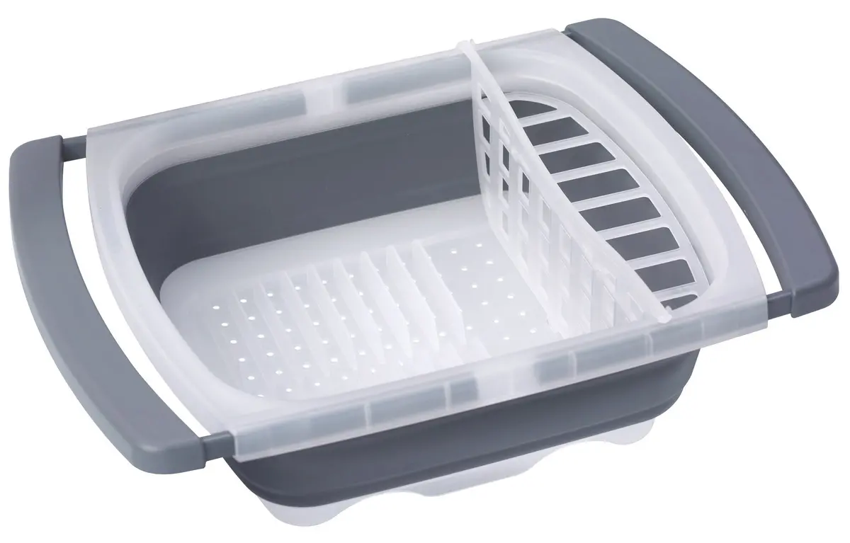 Progressive Cdd-20Gy Prepworks Over-The-Sink Collapsbile Dish Drainer Extends, From 16.5" To 26.75" 1