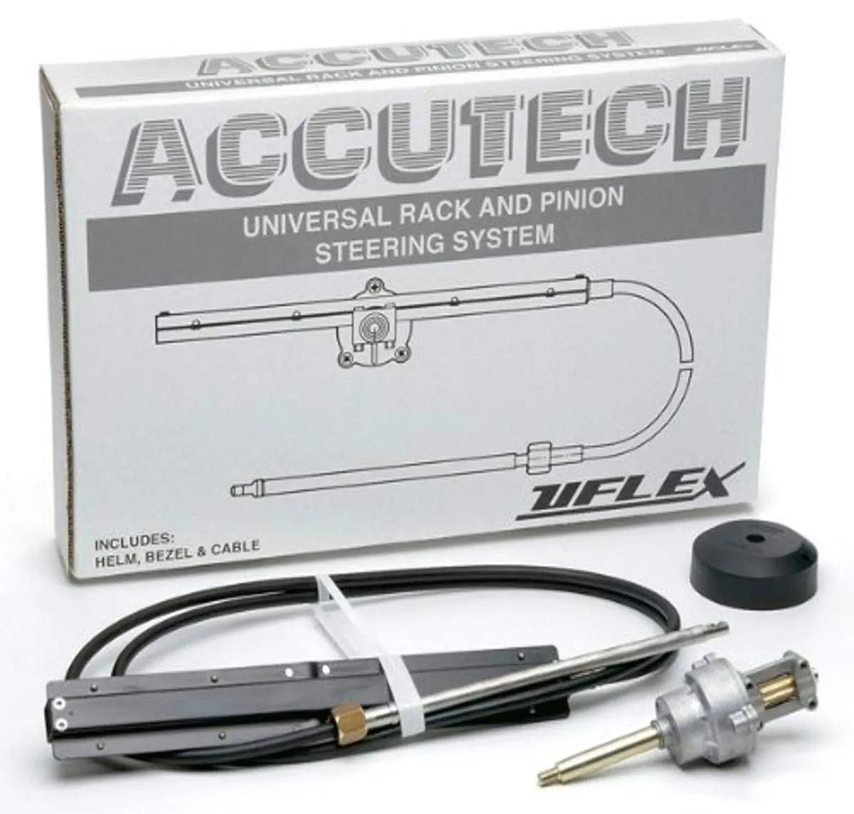 Uflex Accutech11 11' Zerotorque Feedback Rack Steering System 1