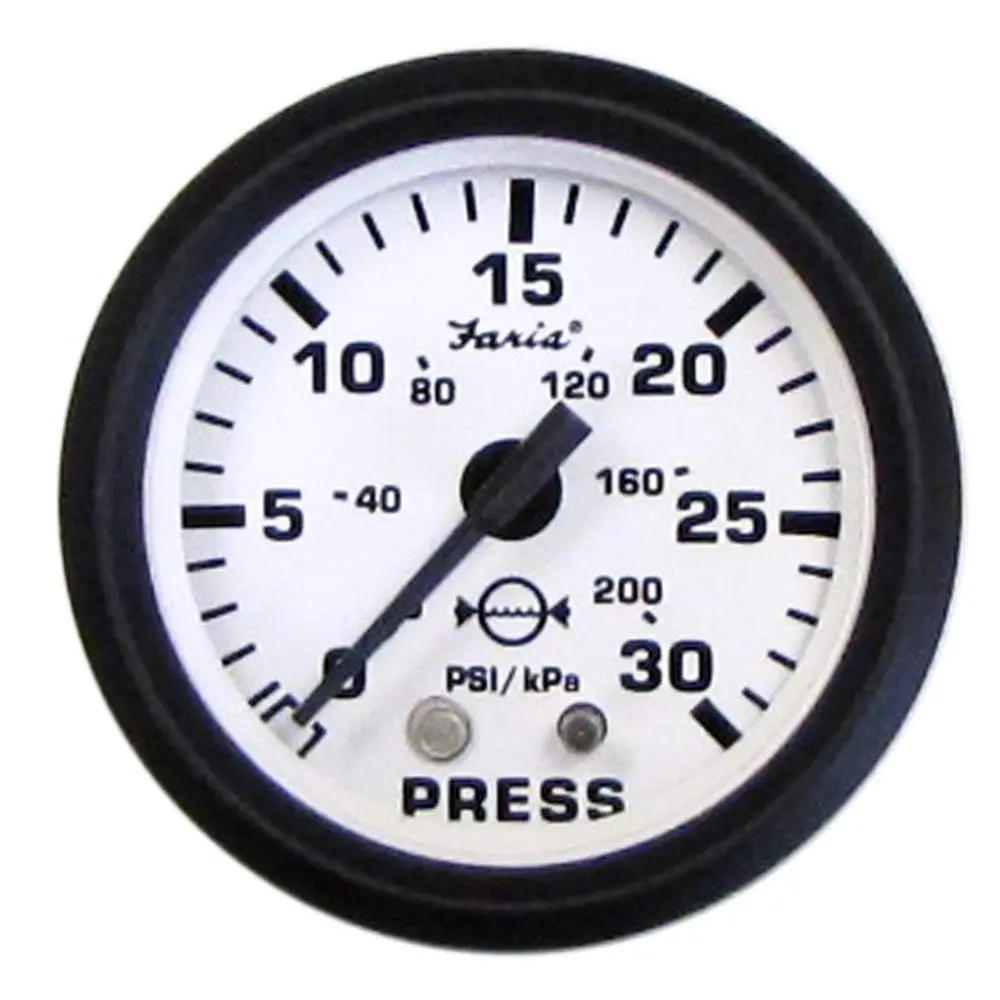 Faria F12903 Euro 4" Gauge Water Pressure Gauge Kit, 30 Psi 1