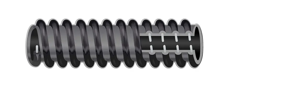 Shield 16-141-1126B Shields Marine Multiflex Series 141 Flexible 50' Hose, Black 2