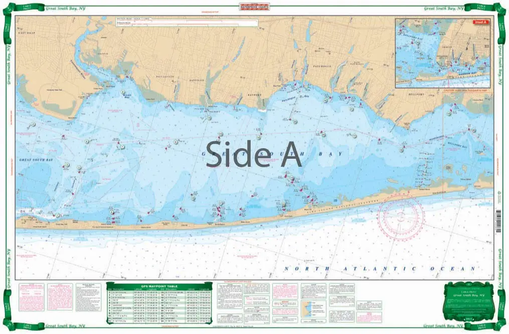 Waterproof Chart 6E Great South Bay 1