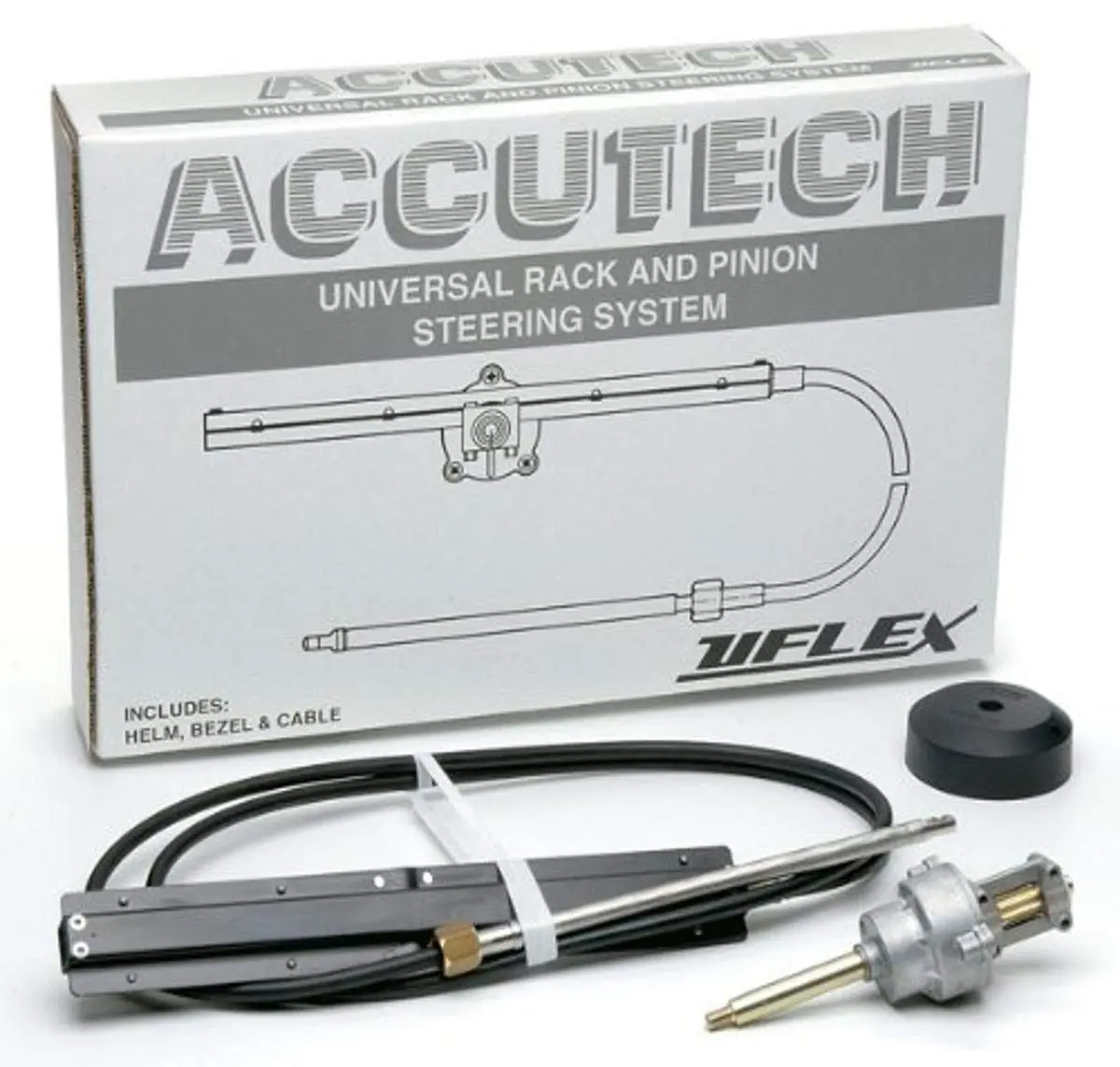 Uflex Accutech19 19' Zerotorque Feedback Rack Steering System 1
