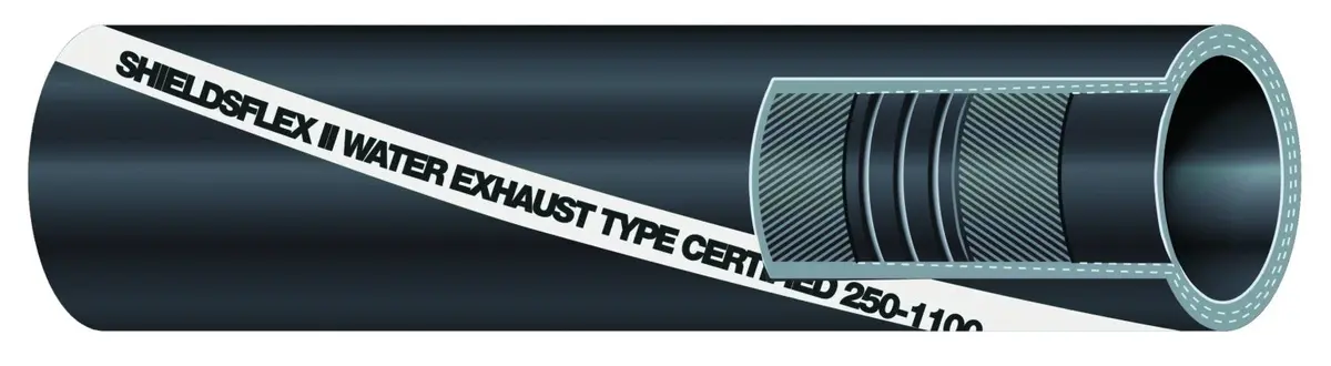 Shield 16-250-1004 Shields Marine Shieldsflex 2 Water Exhaust Series 250 Hose W/, Wire 2
