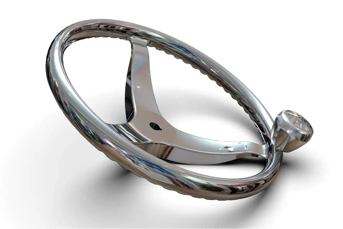 Lewmar 89700870 Swr Stainless Steering Wheel, 13.5" W/M12 Nut Set 1