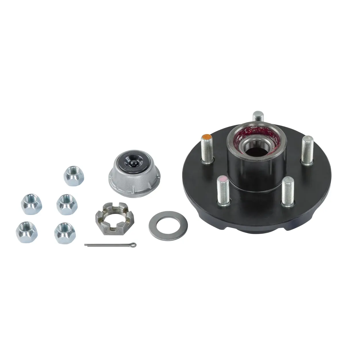 Lippert 2024013262 Brake Drum Hub Kit 12" W/ Installed Bearings 6 On 5-1/2", 1/2" Studs, 6, 000-Lb. Axles 2