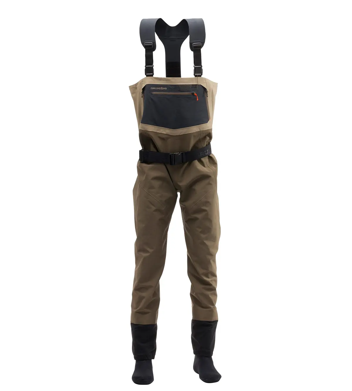 Grundens 90000-356-7012 Men's Boundary Stockingfoot Wader-Stone/Otter-Xxl, (12-13) 1