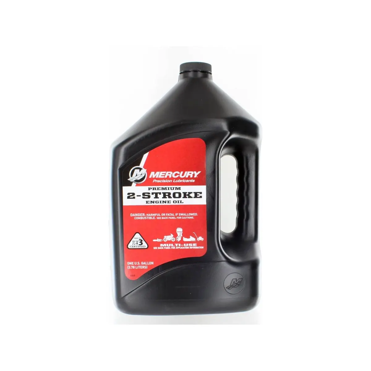 Mercury 92-8M0229790 2-Stroke Engine Oil, Premium Tc-W3 For Outboards/Pwc/Snowmobiles, 1 Gallon 1