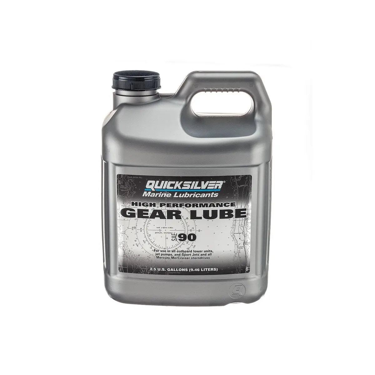 Mercury 92-8M0222073 Quicksilver Sae 90 High Performance Gear Lube, 2.5 Gallon 1