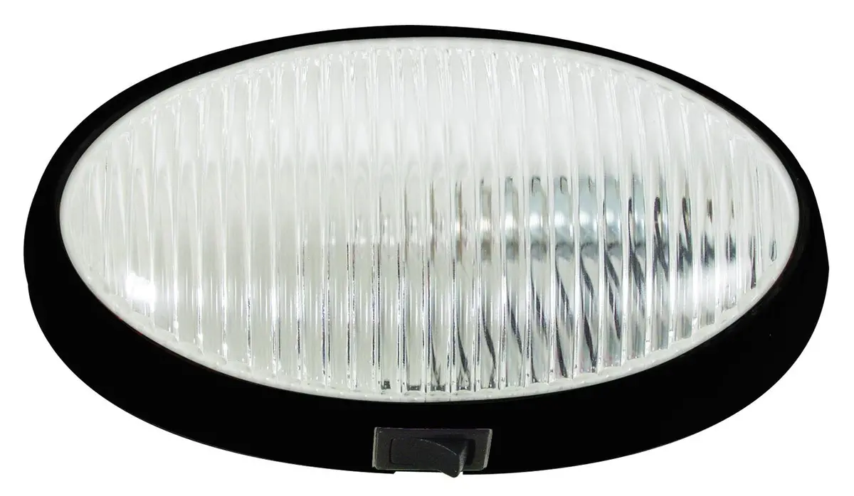 Optronics Rvpl7cbp Oval Porch/ Utility Lights, Black W/Switch 2