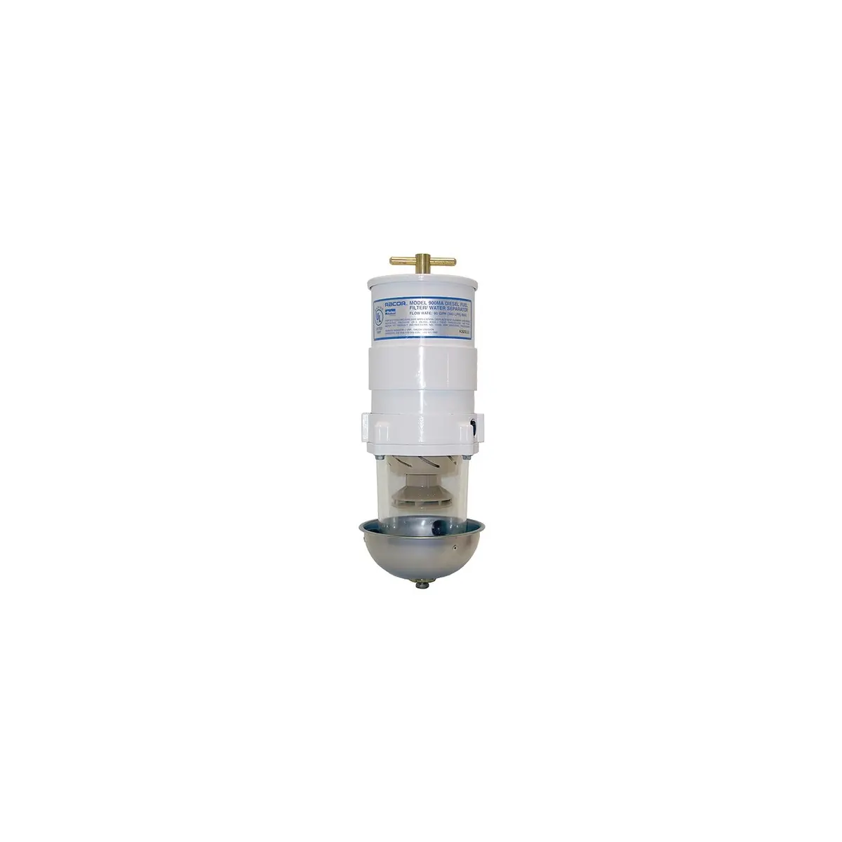 Racor 500Ma10 Marine Turbine Fuel Filter/Water Separator W/Metal Shield, 10 Micron 1
