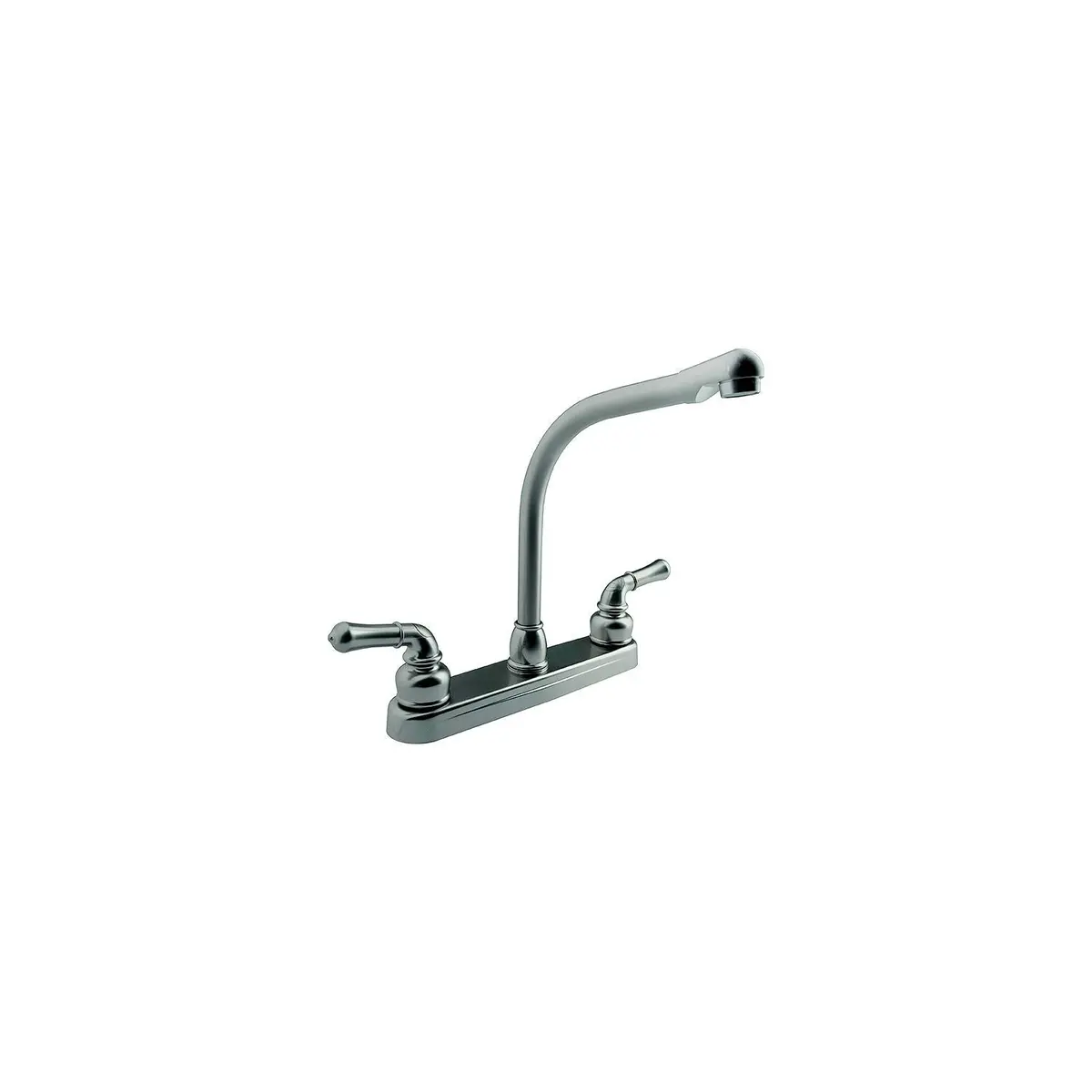 Dura Faucet Df-Pk210c-Sn Classical Hi-Rise Kitchen Faucet, Satin Nickel 1