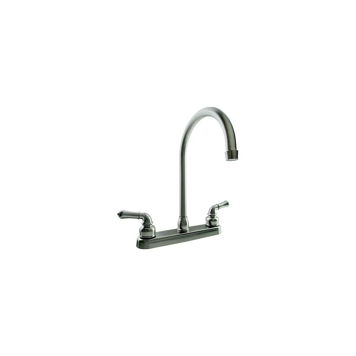 Dura Faucet Df-Pk330hc-Sn J-Spout Kitchen Faucet, Satin Nickel 1