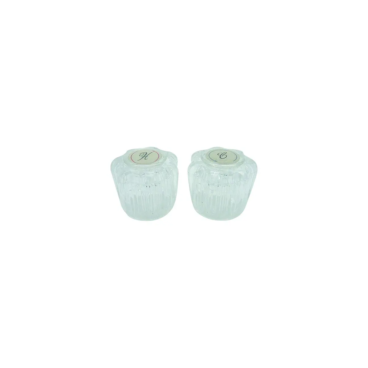 Dura Faucet Df-Rka Faucet Knobs, Crystal Acrylic, 1 Pr. 1