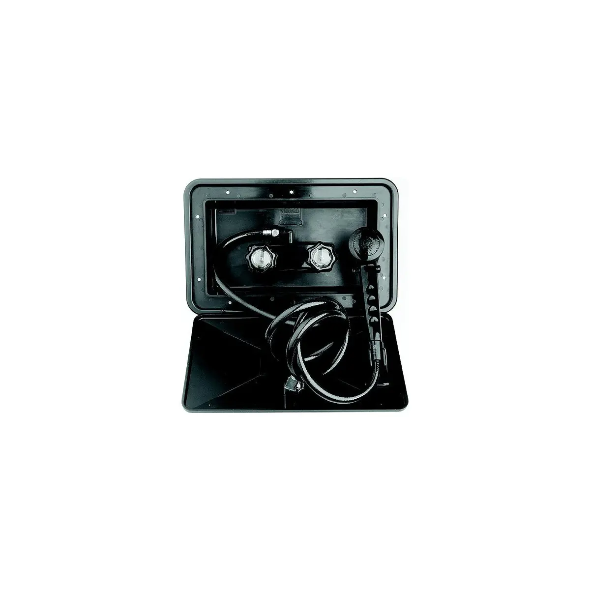 Dura Faucet Df-Sa170-Bk Exterior Shower & Box Kit, Black 1