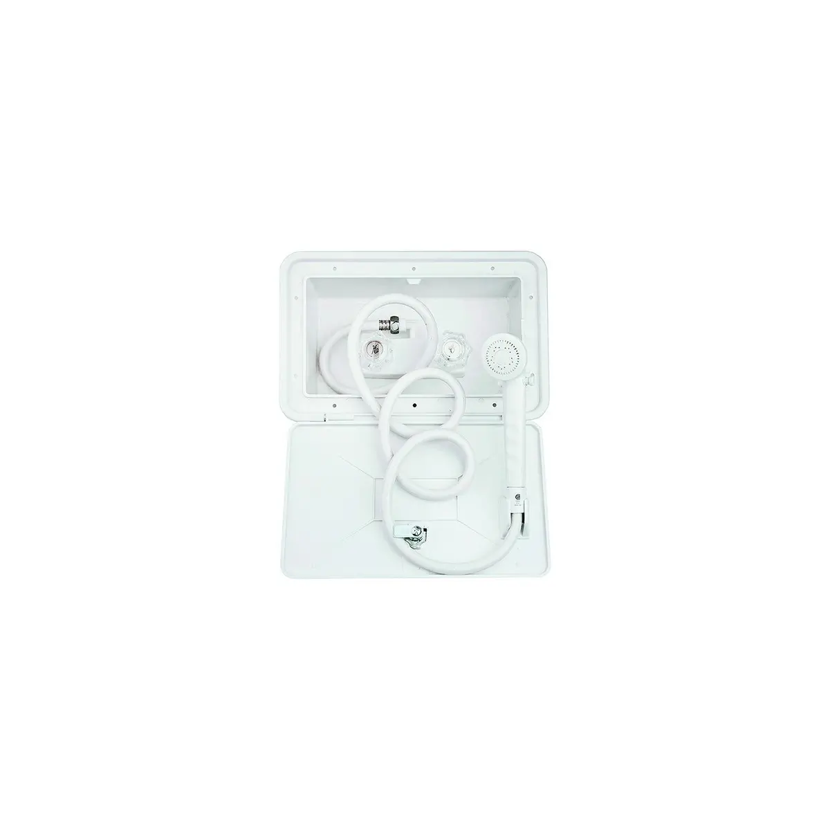 Dura Faucet Df-Sa170-Wt Exterior Shower & Box Kit, White 2