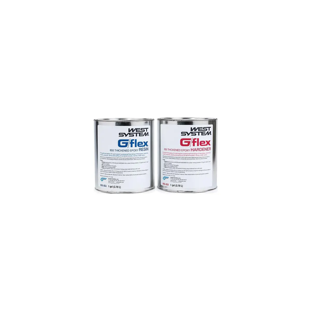 G/Flex 655 Epoxy Adhesive Repair Kit, 2 Gallons 1