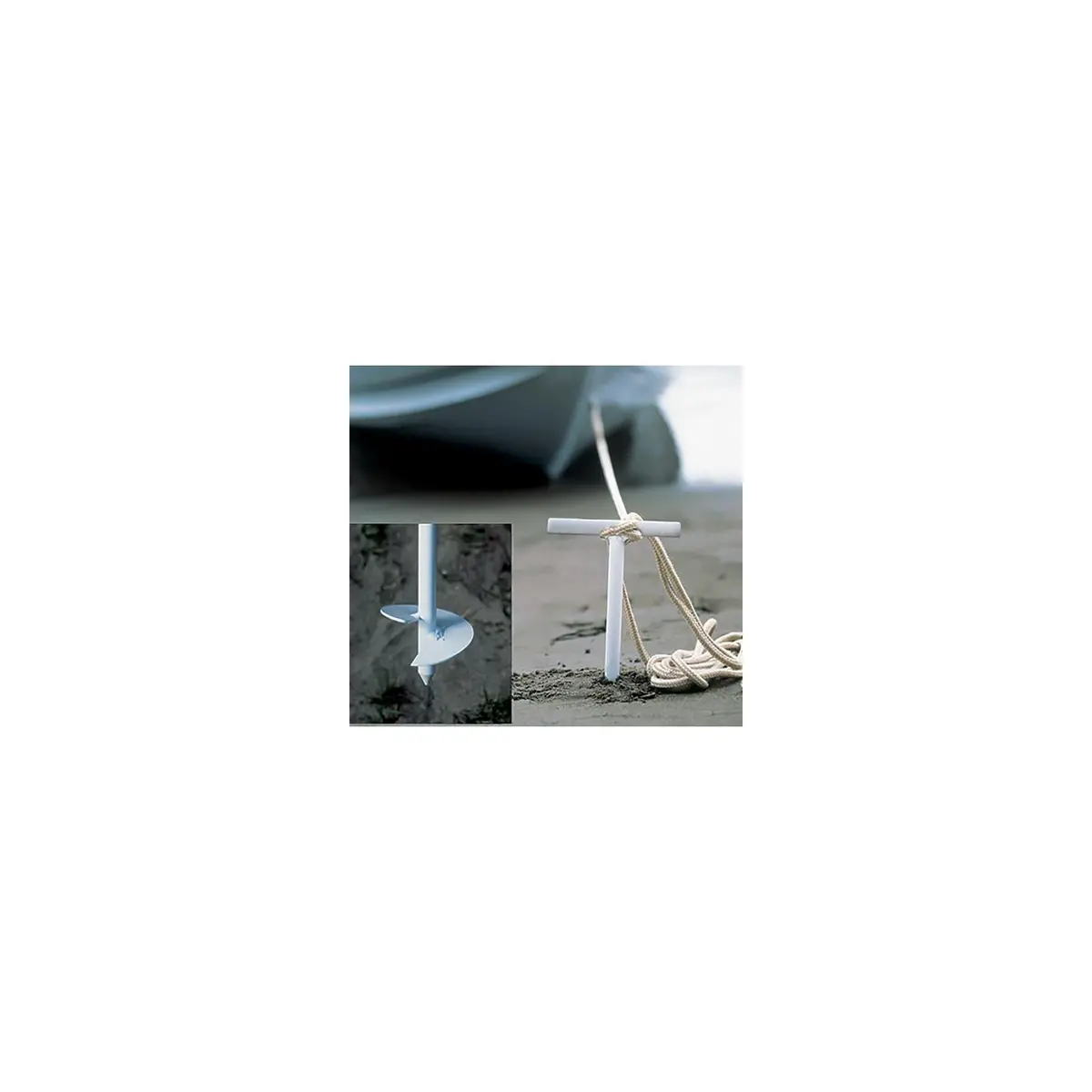 Ironwood Pacific 6 22" Two Piece Sand Anchor With Storage Bag 1