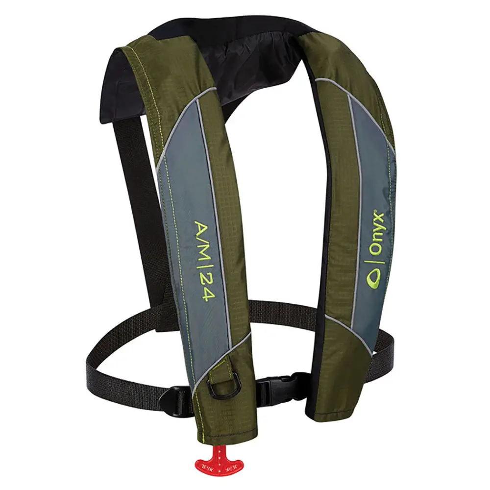 Kent 132000-400-004-18 Onyx A/M-24 Automatic/Manual Inflatable Pfd Life Jacket, Green 1