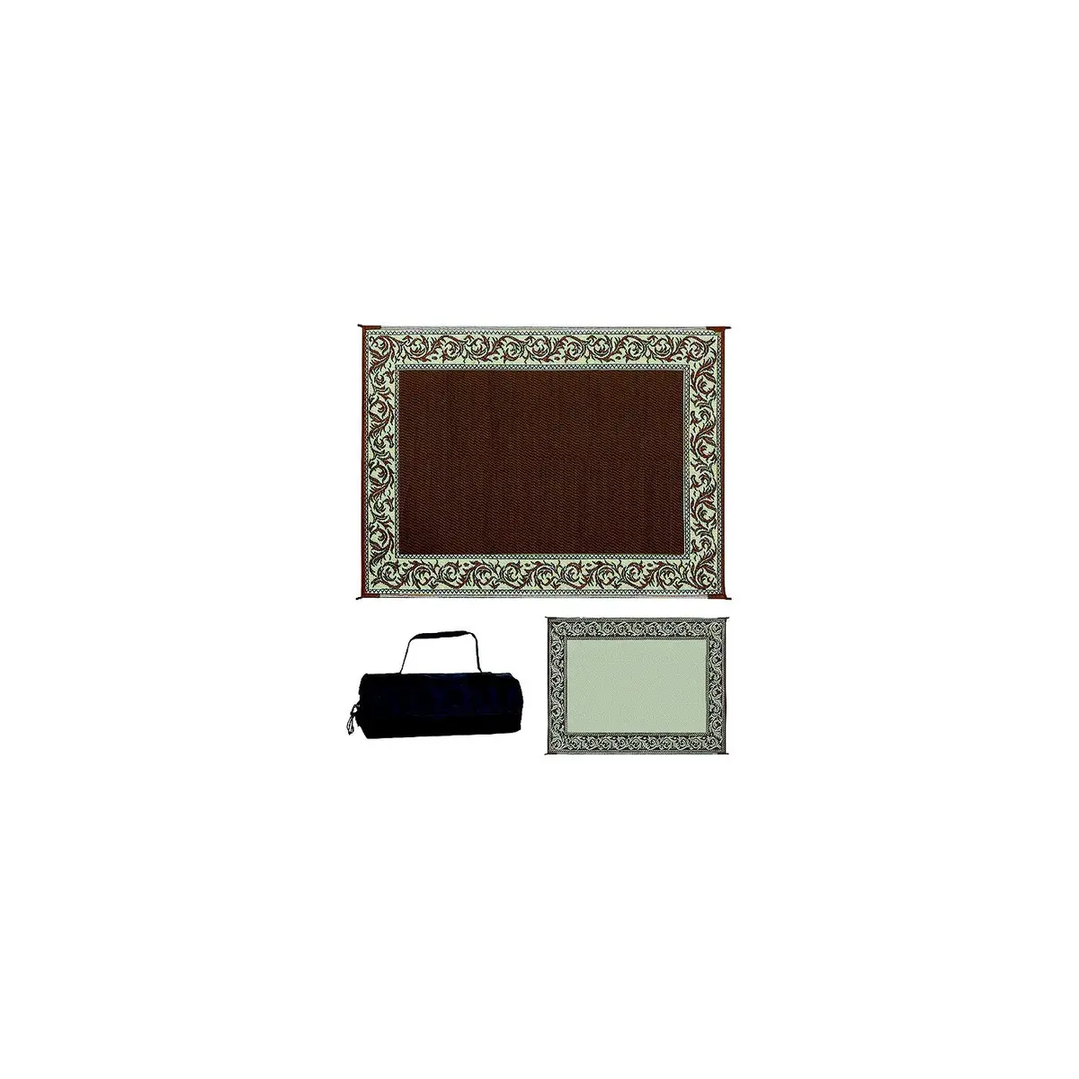 Ming's Mark Ra7-Brn/Beige Reversible Mat, Classical 9' X 12' 1