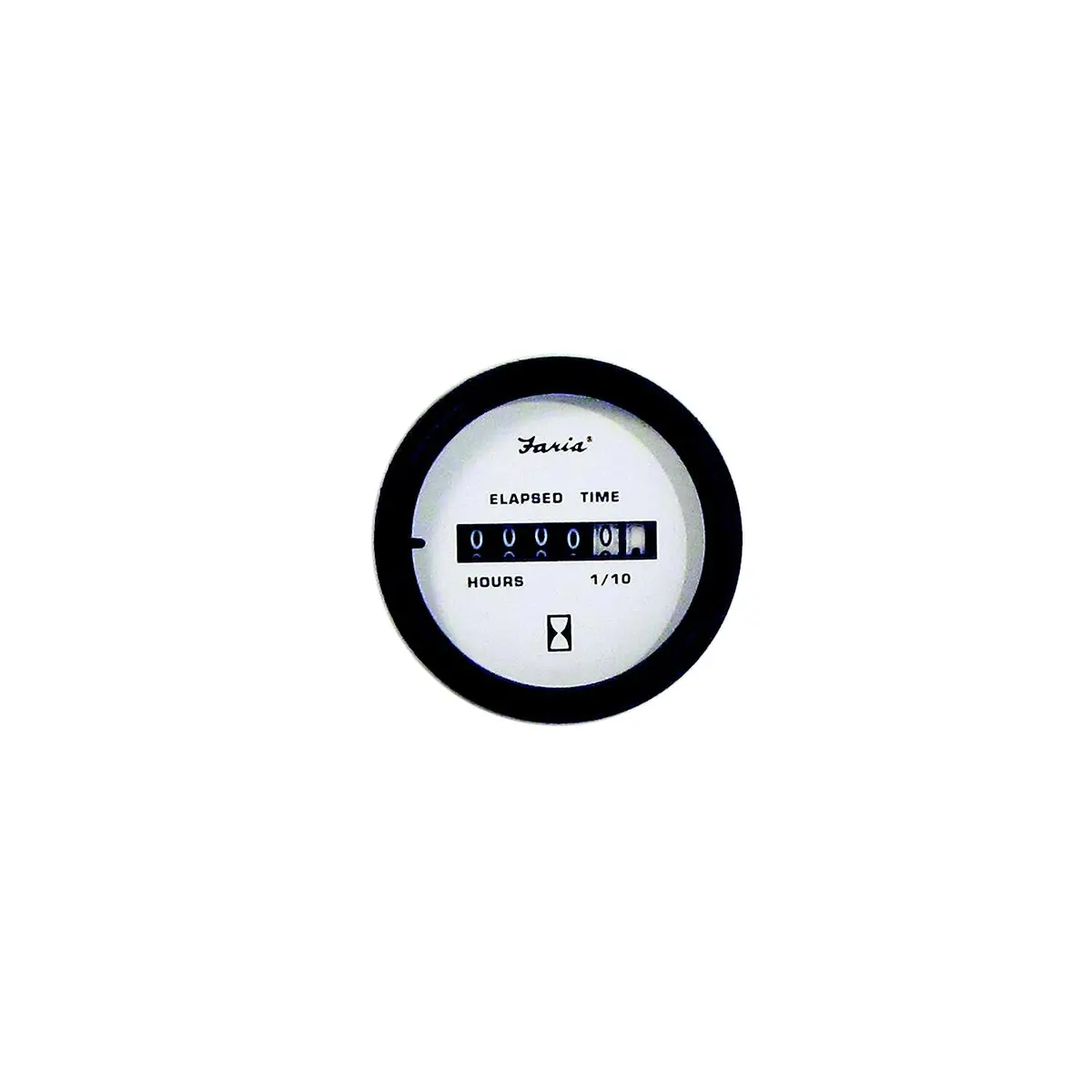 Faria 12913 Euro 2" Hourmeter Gauge (10,000 Hrs) (12-32Vdc) 1