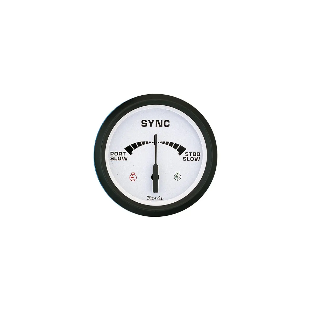 Faria F32950 Euro 4" Gauge 7000 Rpm Tachometer W/ System Check Indicator (Gas), (J/E Outboard) 1