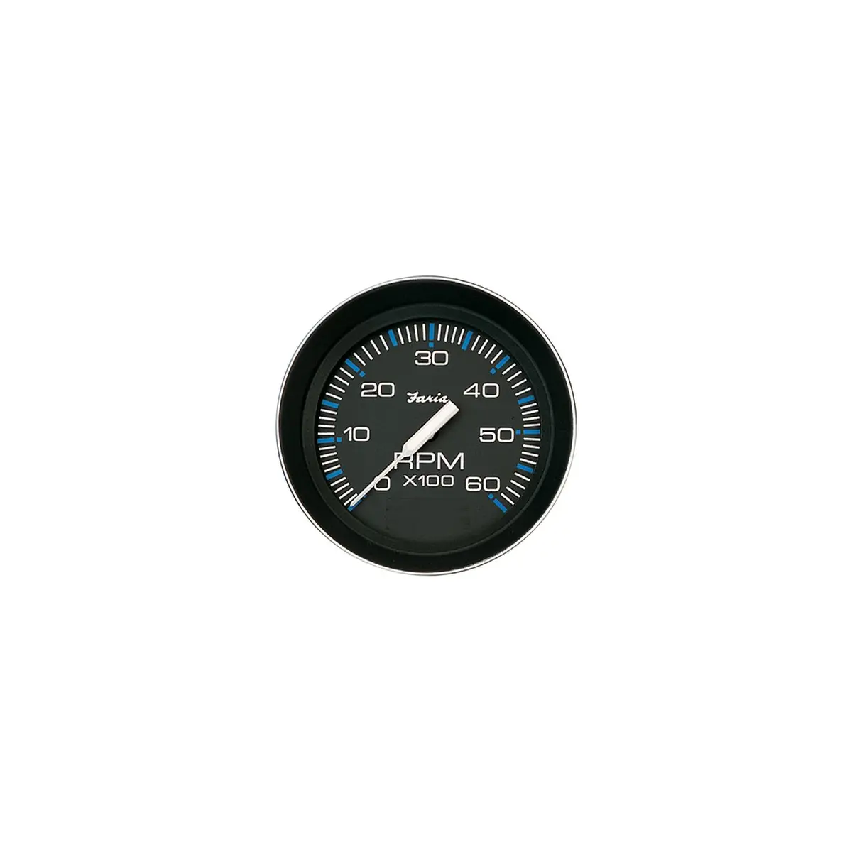 Faria F33004 Coral Black 4" Gauge 6000 Rpm Tachometer (Gas) (Inboard & Io) 1