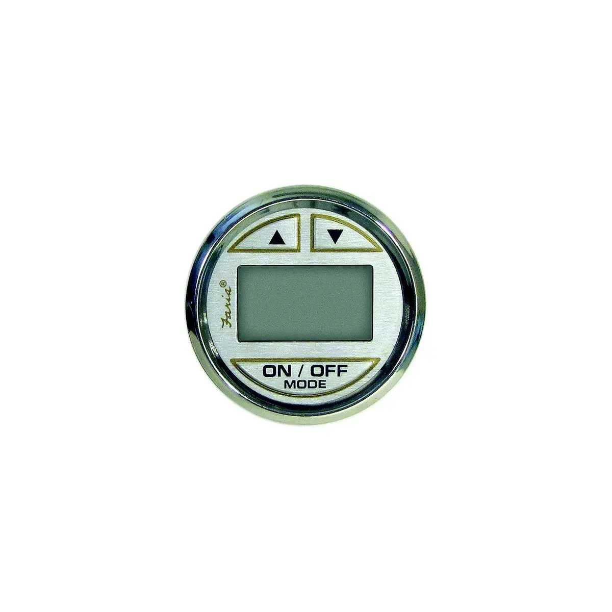 Faria F19151 Digital Depth Sounder, Kronos Silver/Gold W/In-Hull Transducer 1