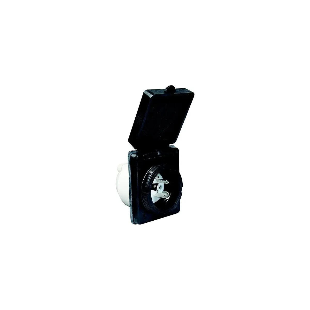 Park Power 301Elrv.Blk Power Inlet, 30A Black W/Ss Trim 1