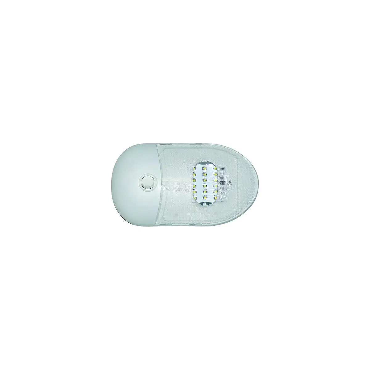 Valterra Dg654291vp Slim Line Single Led Dome Light W/2-Way Switch, 12V 1