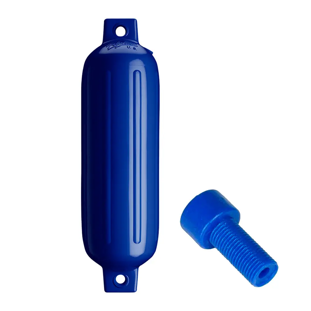 Polyform G-3 Cobalt Blue W/Air Adapter G-3 Twin Eye Fender 5.5" X 19" W/Adapter 1
