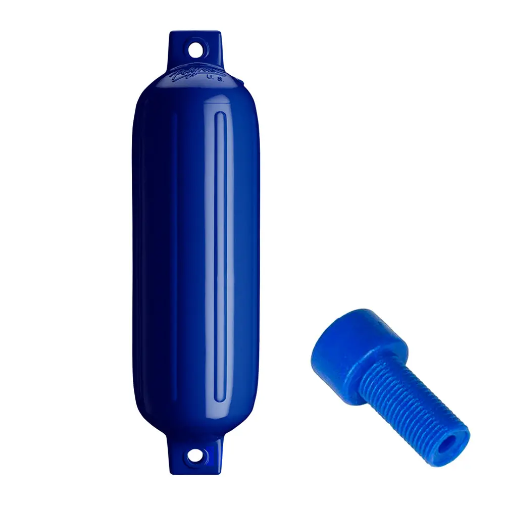 Polyform G-4 Cobalt Blue W/Air Adapter G-4 Twin Eye Fender 6.5" X 22" W/Adapter 1