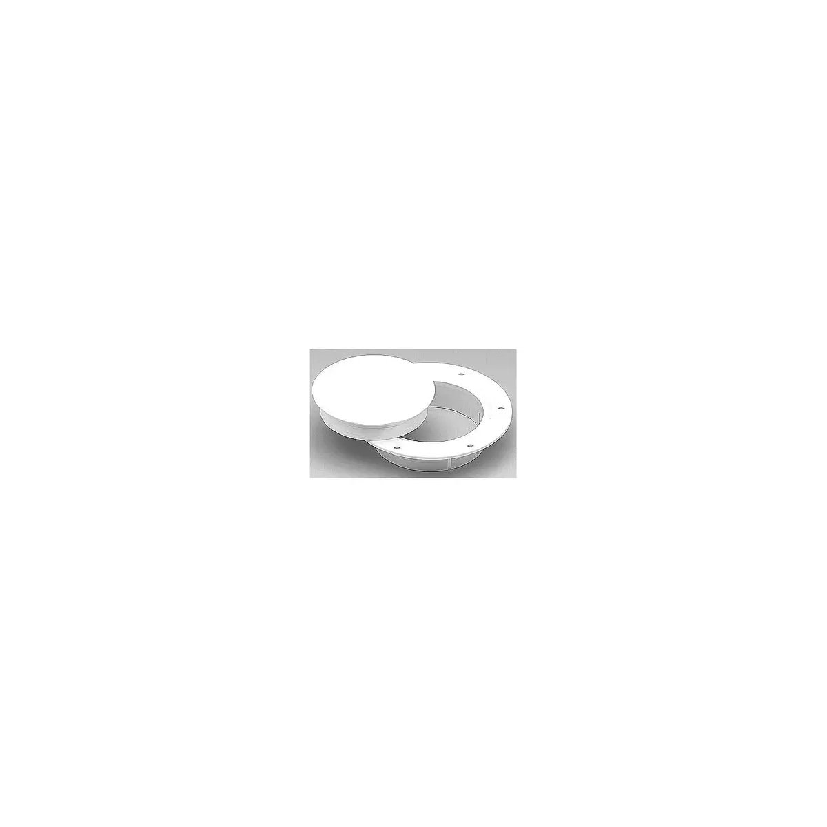 Marinco N10864dw Snap-In Deck Plate, White 1