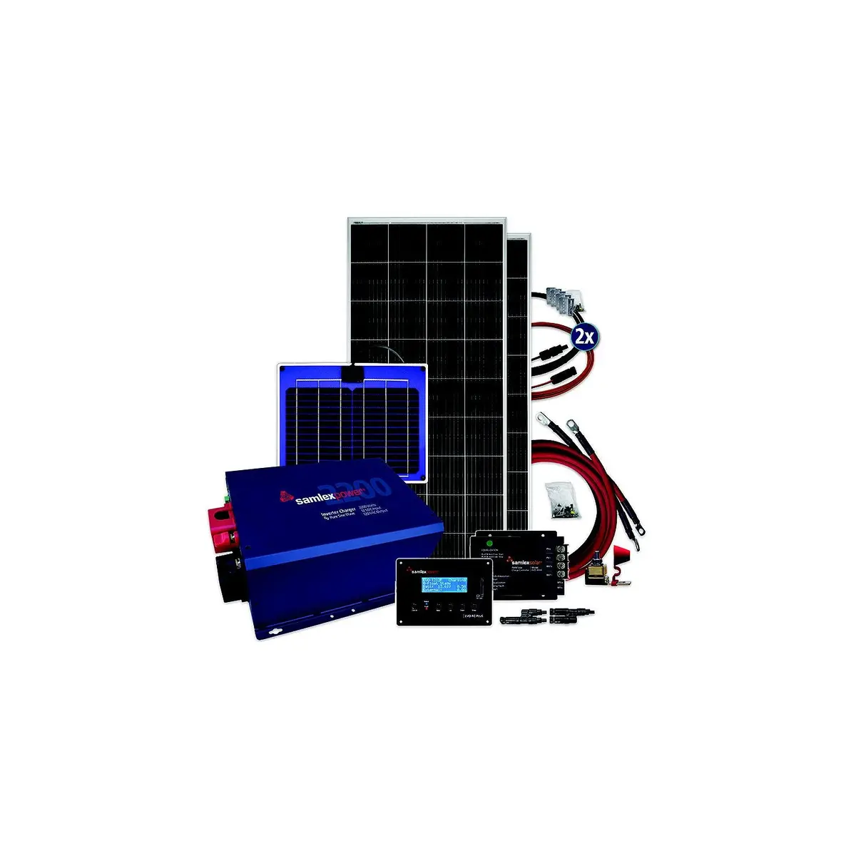 Samlex Spbshare400 Solar + Power Bundle, Share 400W Bundle W/2 Panels 1