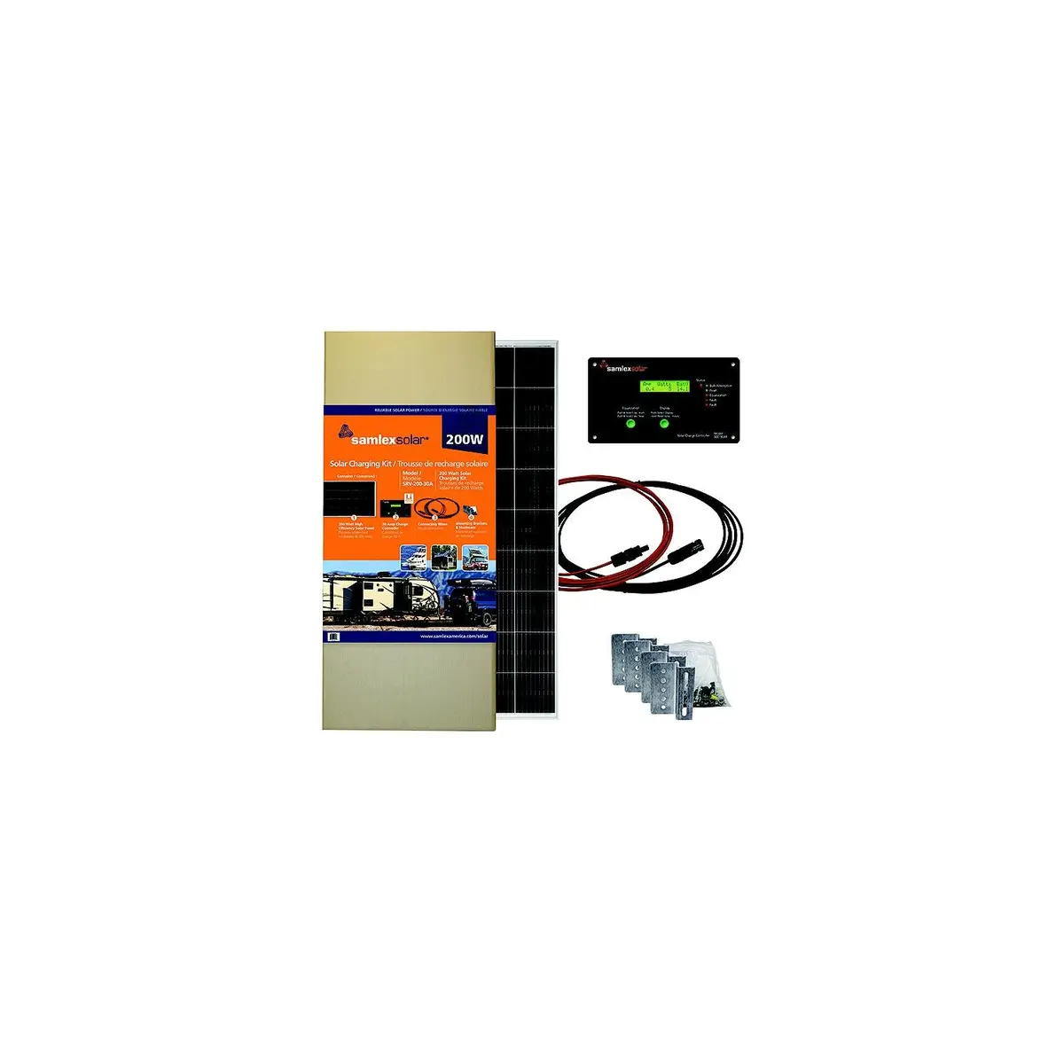 Samlex America Srv-200-30A Samlexsolar 200W Solar Charging Kit 1