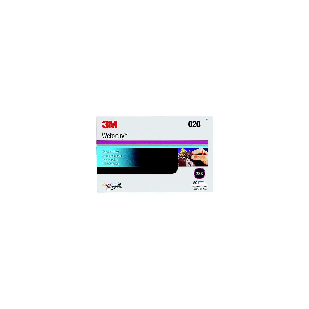 3M 2023 Imperial Wet Or Dry Paper Sheets, 5-1/2" X 9" Grade 1500 50/Pack 1