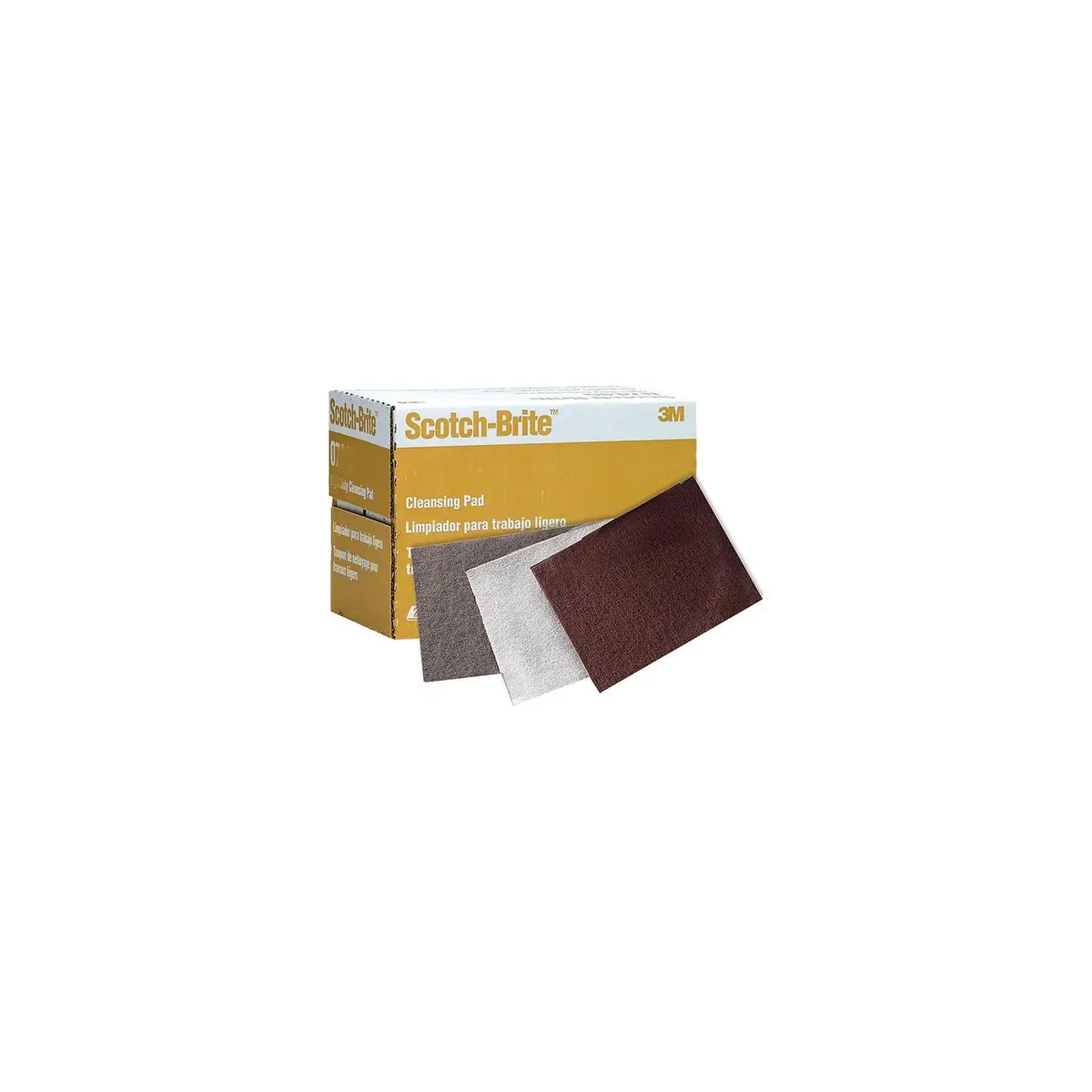 3M 07447 Scotch Brite Hand Pads, General, Maroon, 20/Box 1