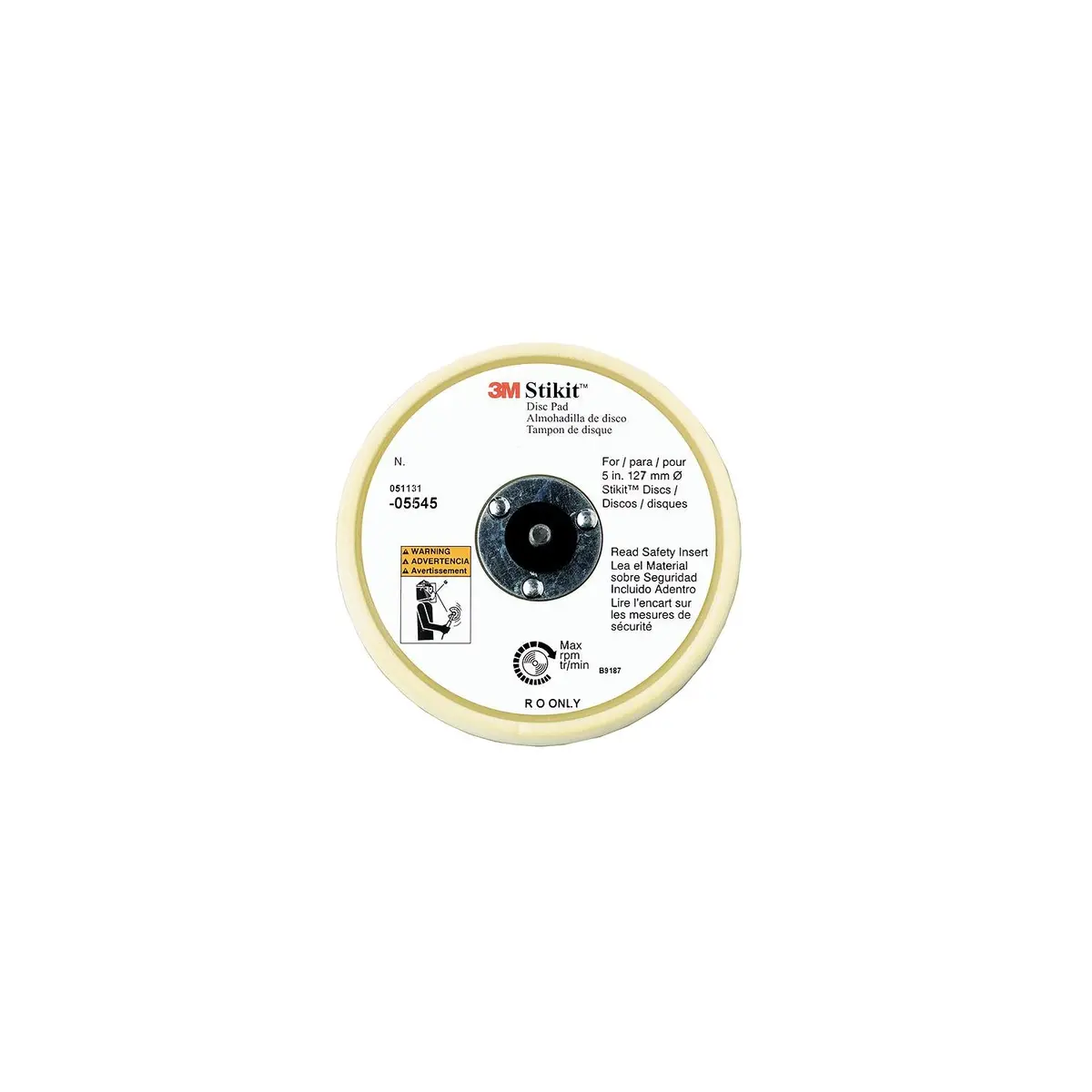 3M 5546 6" Stikit Low Profle Disc Pad 1