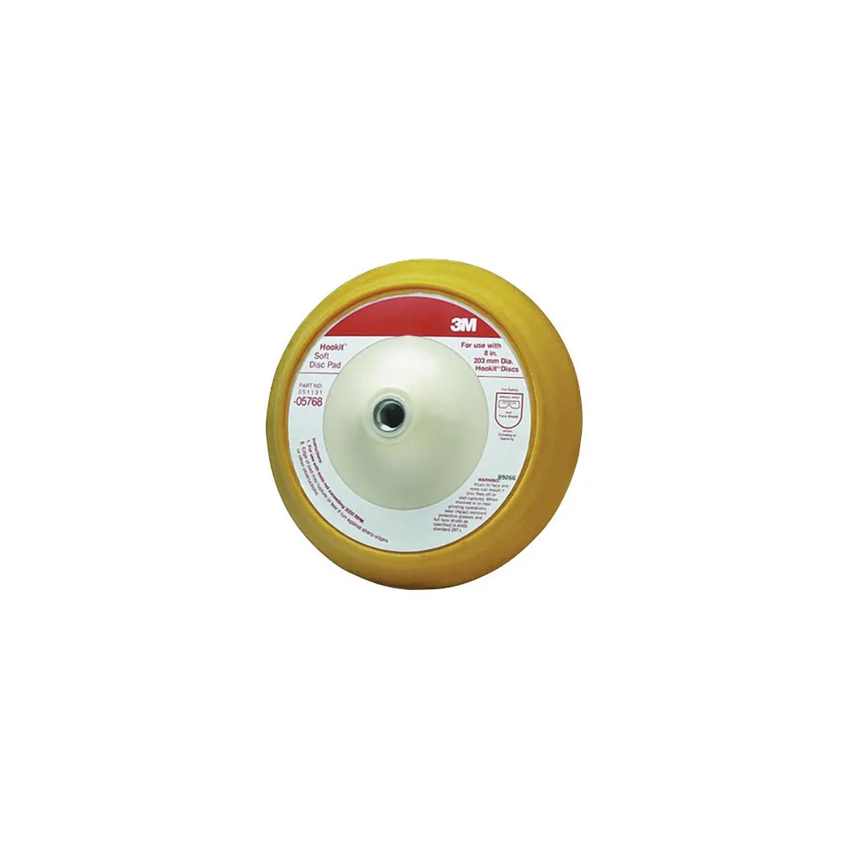 3M 5768 8" Hookit Soft Disc Pad 1