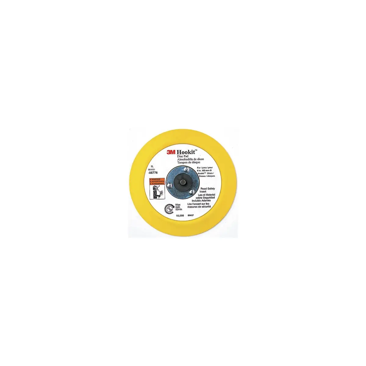 3M 5776 6" Hookit Disc Pad 1