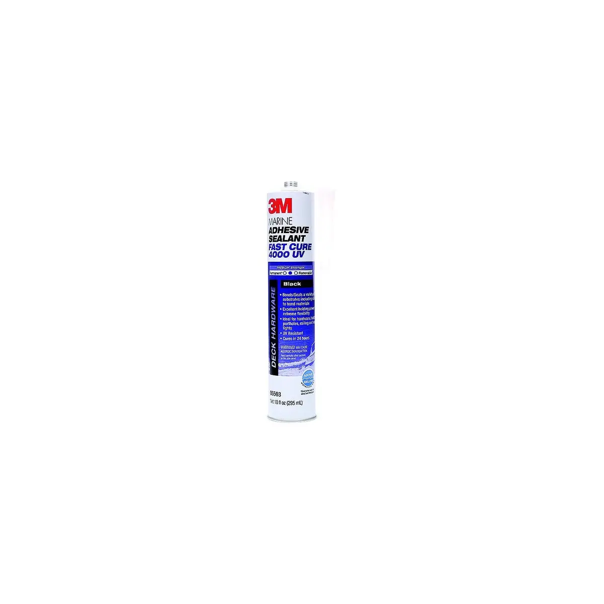 3M 14316 4000Uv Fast Cure Sealant, Black, 10 Oz. Cartridge 1