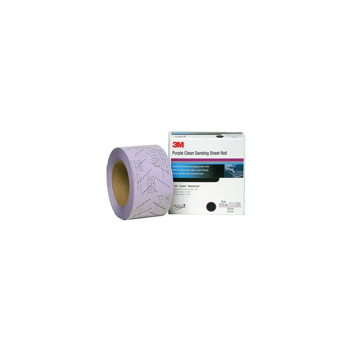 3M 30700 Hookit Purple Clean Sanding Sheet Roll, P800 1