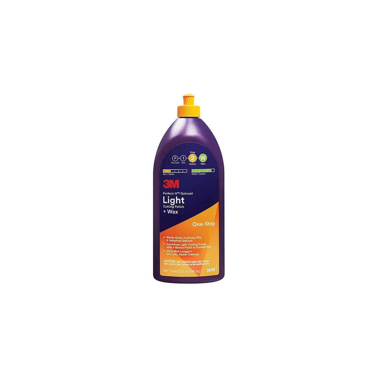 3M 36111 Perfect-It Gelcoat Light Cutting Compound/Wax, Gal. 1