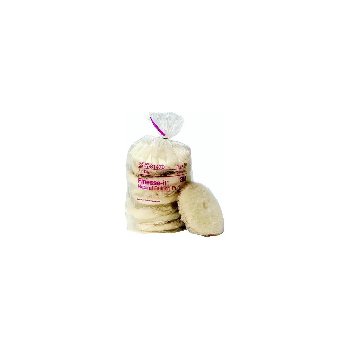 3M 81470 Marine Finesse-It Natural Buffing Pad 1