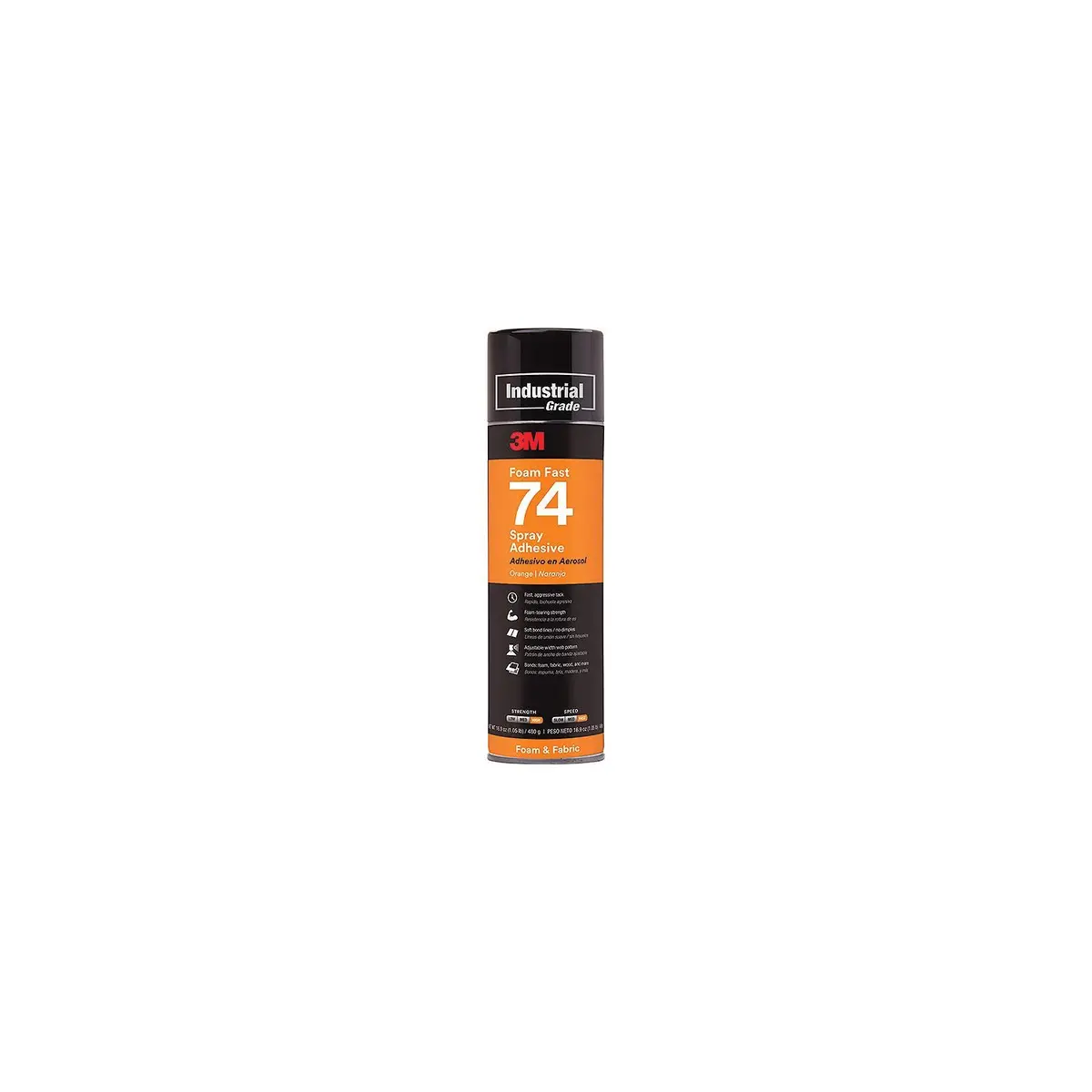 3M 82242 Super 74 Orange Foam Fast Adhesive 1