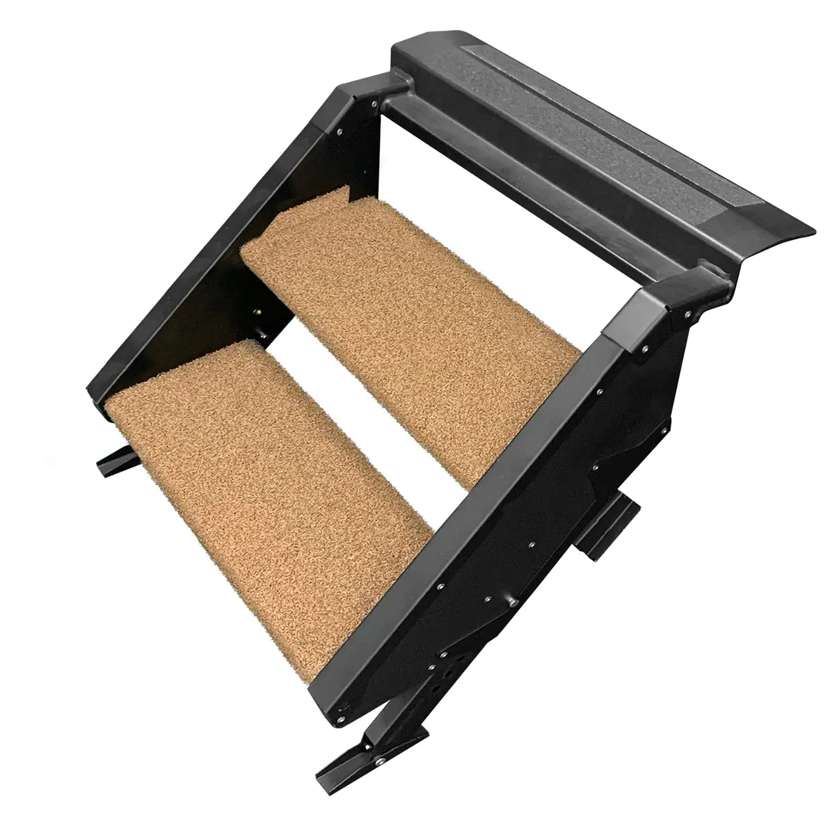 Prest-O-Fit 2-0507 Trailhead Rv 2-Step, 17.5" Step Rug For Morryde Stepabove, Buckskin Brown 1