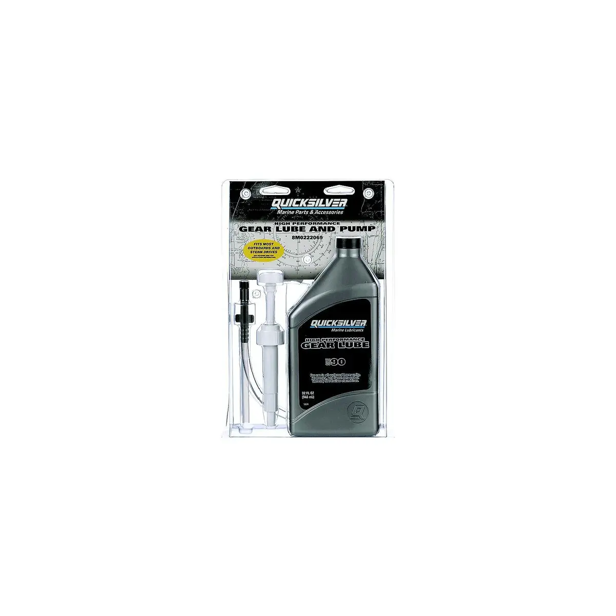 Mercury 92-8M0222069 Quicksilver High Performance Sae-90 Gear Lube And Pump 1