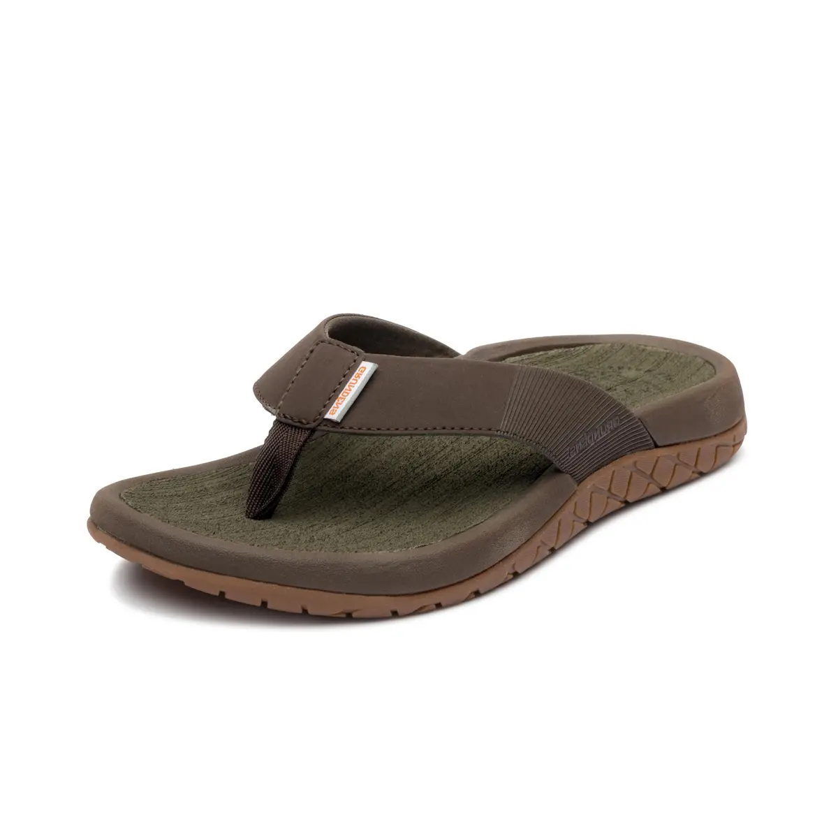 Grundens 60037-215-1008 Fishfinder Sandal-Dark Brown-M 8 1
