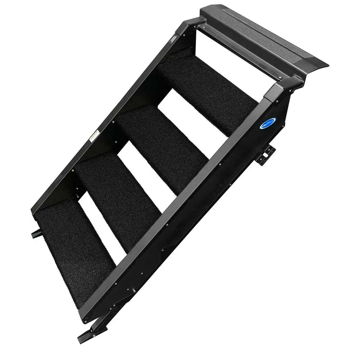 Prest-O-Fit 2-0530 Trailhead Rv 4-Step, 23.5" Step Rug For Morryde Stepabove, Obsidian Black 1