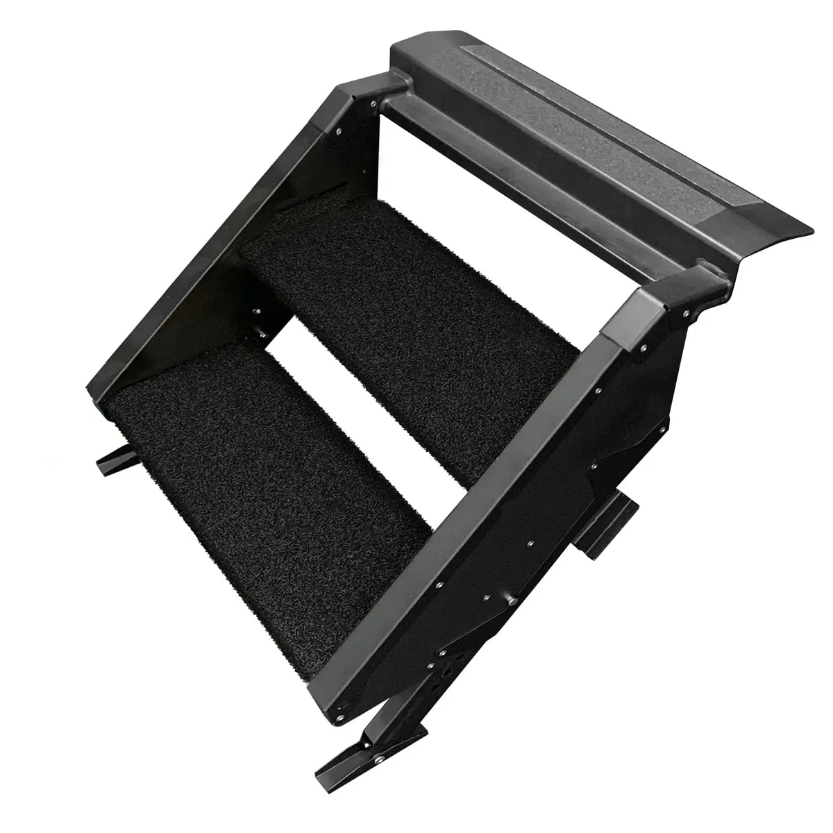 Prest-O-Fit 2-0506 Trailhead Rv 2-Step, 17.5" Step Rug For Morryde Stepabove, Obsidian Black 1